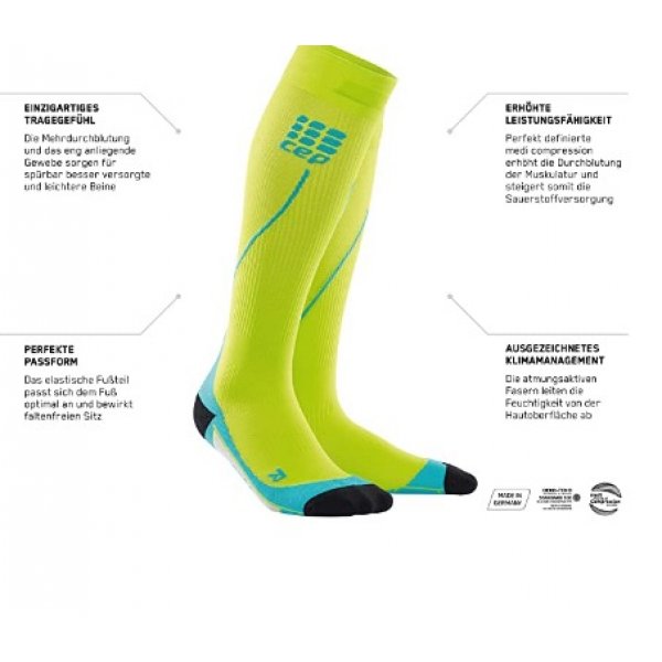 CEP – Riding Socks Kompressionsstrümpfe für Damen | Lange Socken mit Kompressionswirkung in schwarz-grau