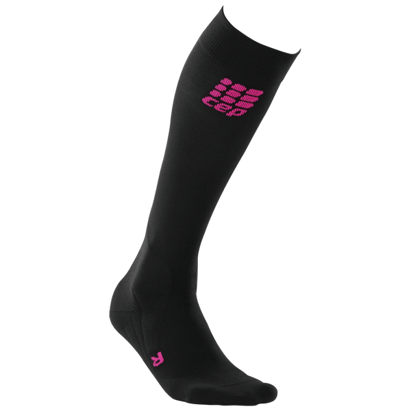 CEP – Riding Socks Kompressionsstrümpfe für Damen | Lange Socken mit Kompressionswirkung in schwarz-pink