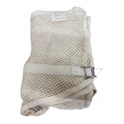 Fliegendecke aus sommerlich leichtem Häkelgewebe mit Brustschnalle, 100 Prozent reine Baumwolle - Beige