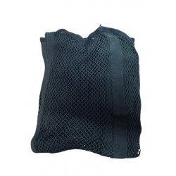 Fliegendecke aus sommerlich leichtem Häkelgewebe mit Brustschnalle, 100 Prozent reine Baumwolle - Schwarz