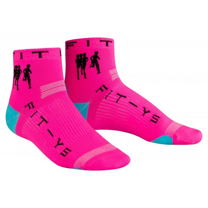 Laufsocken für Männer und Frauen FIT-YS 1/4 und 3/4 Socks OneSize Sportsocken atmungsaktiv und Feuchtigkeit absorbierend 