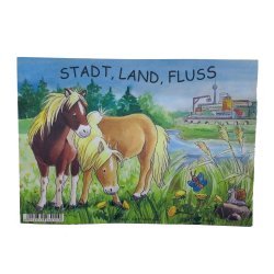 Grätz Verlag Stadt, Land, Fluss Spielblock mit Pferdemotiv