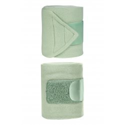 Fleece-Bandagen Innovation 4er Set, Länge 100 cm - Breite 6 cm - Lieferung in einer Reißverschlusstasche - hellgrün