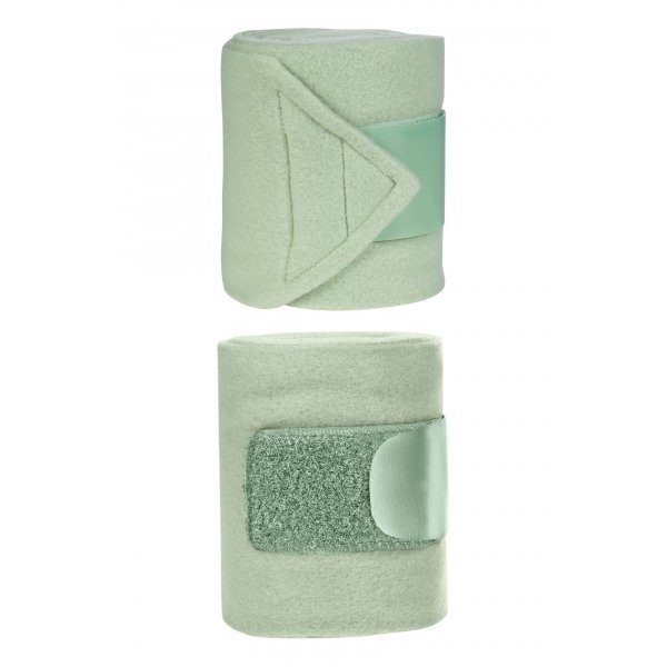 Fleece-Bandagen Innovation 4er Set, Länge 100 cm - Breite 6 cm - Lieferung in einer Reißverschlusstasche - hellgrün