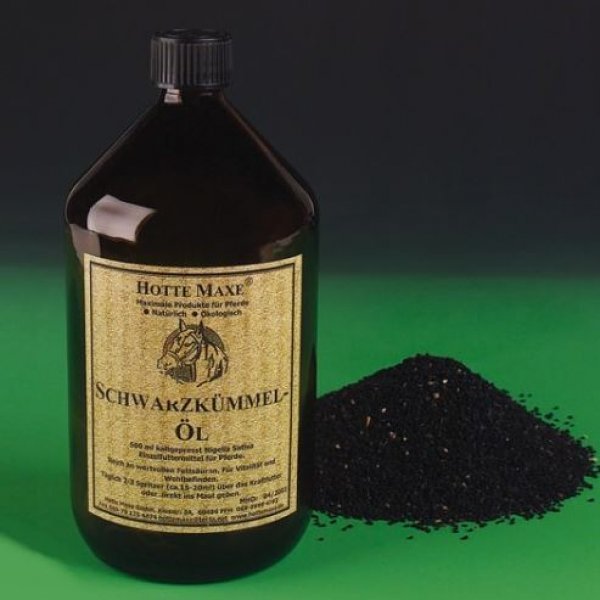 Schwarzkümmel-Öl von Hotte Maxe Ägyptisch hochwertig naturbelassen ohne Konservierungsstoffe in der Glasflasche
