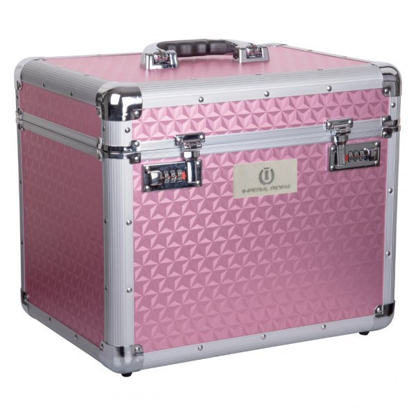 Edle Putzbox Shiny von Imperial Riding Pflegebox, Hocker Aufsteigehilfe - 38x28x33 cm - Farbe Pink