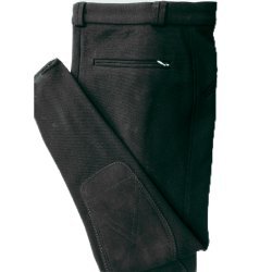 Kniebesatz Reithose Aramis, Herrenreithose 227, in bewährter Elastic-Ripp-Qualität, 3 Reißverschlusstaschen, Klettabschluss, Kniebesatz