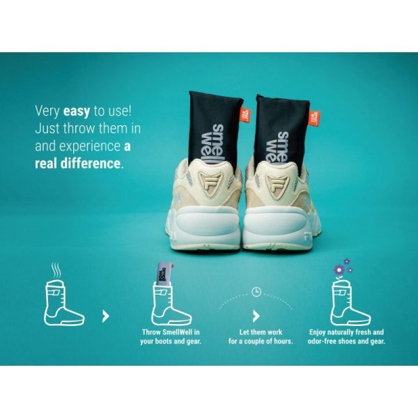 SMELLWELL ACTIVE XL - effektiver Geruchsentferner für Schuhe, Stiefeletten und Stiefel